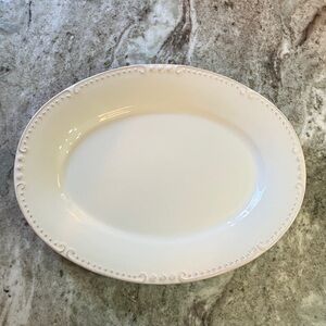 Skyros Designs Isabella Oval Platter Ivory